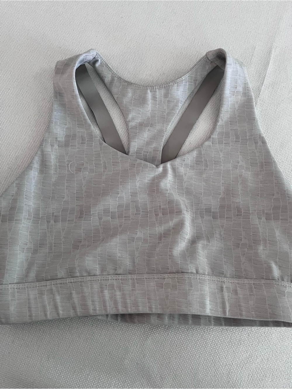 Women’s Linc High-Neck Light Gray Racerback Sports Bra Size Large